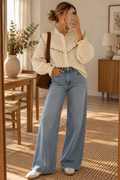 Chemise Mikael – Blanche et motifs délicats