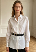 Ceinture élastique à boucle en métal et ornée de cœur