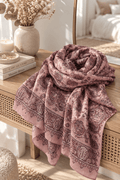 Echarpe paisley rose - L'atelier d'Alice