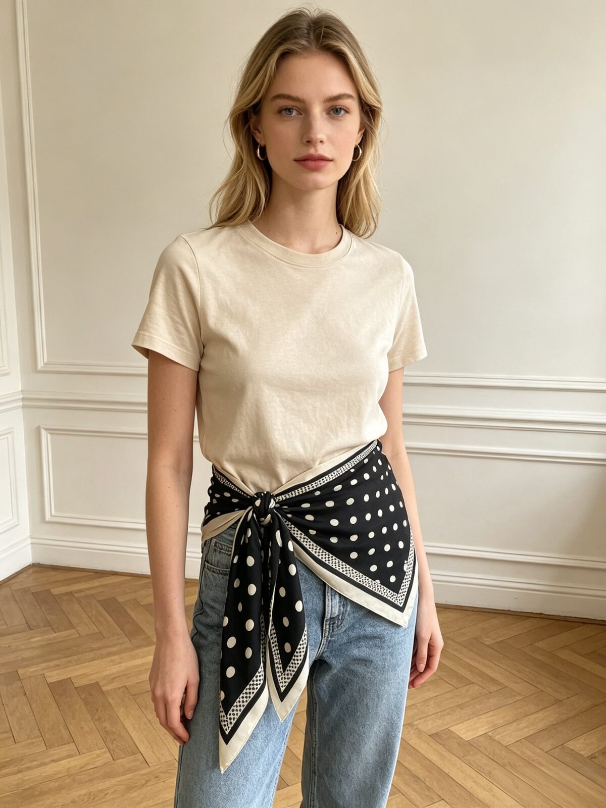 Foulard à pois