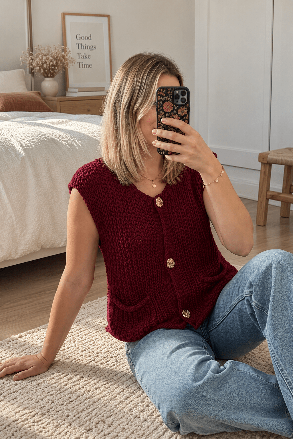 Gilet Flora - L'atelier d'Alice