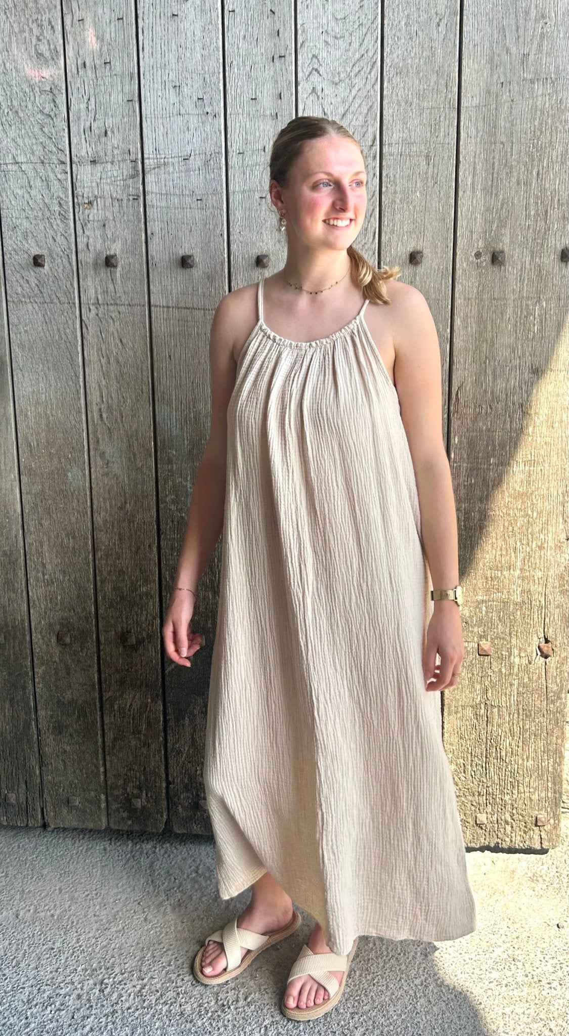 La robe longue Héloïse - Gaze de coton - L'atelier d'Alice