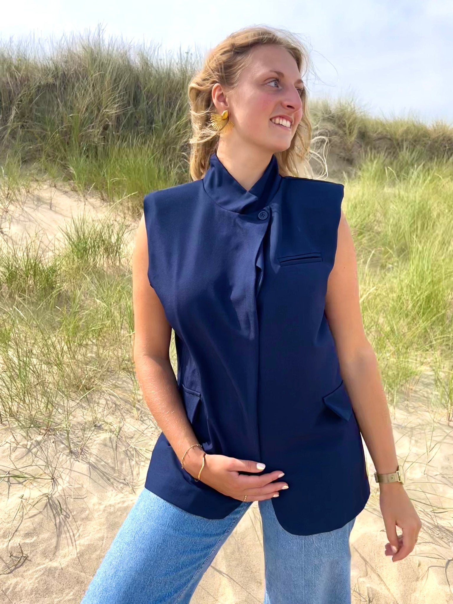 Le blazer Soho - sans manche - L'atelier d'Alice