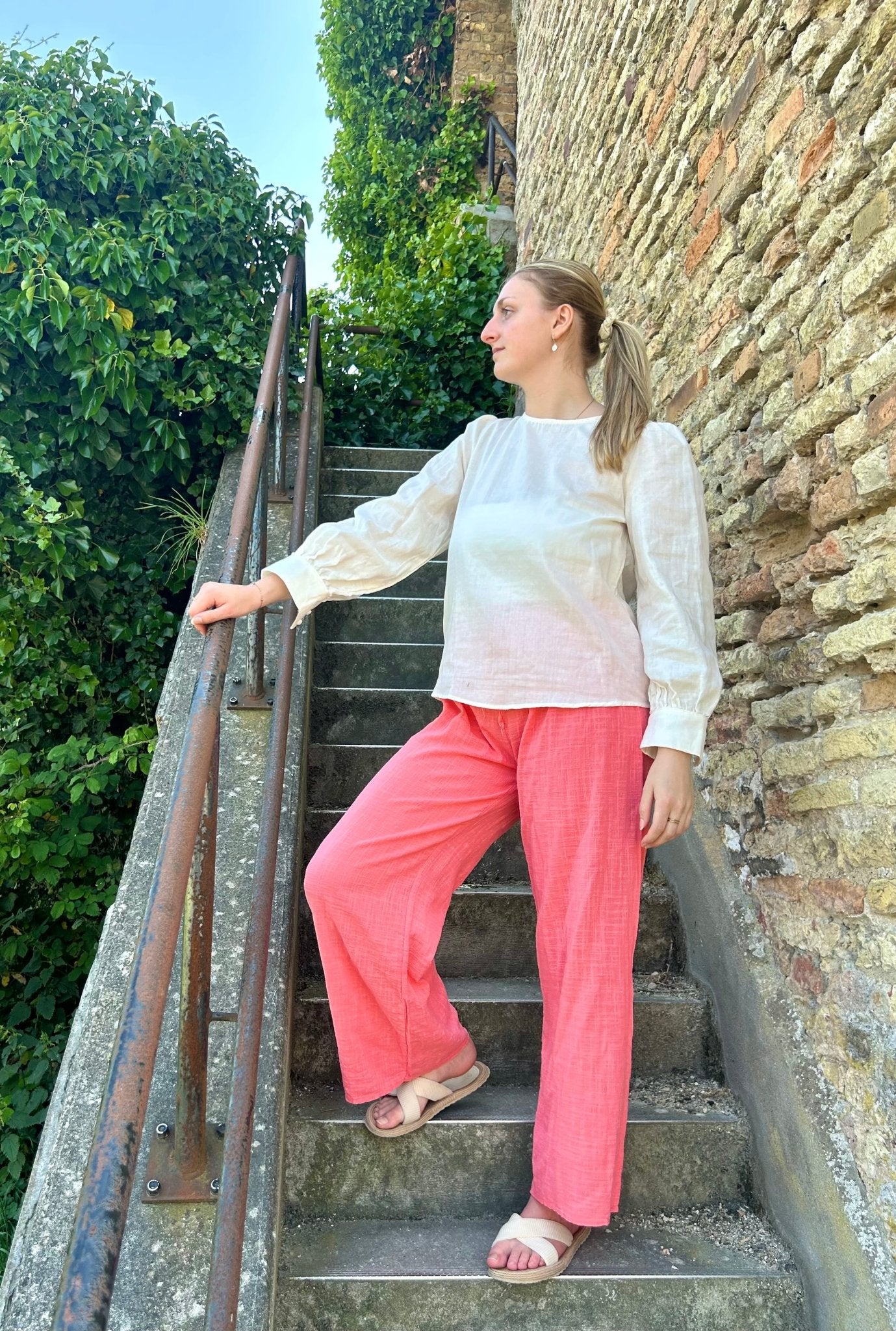 Pantalon Séréna - Lin & coton - L'atelier d'Alice
