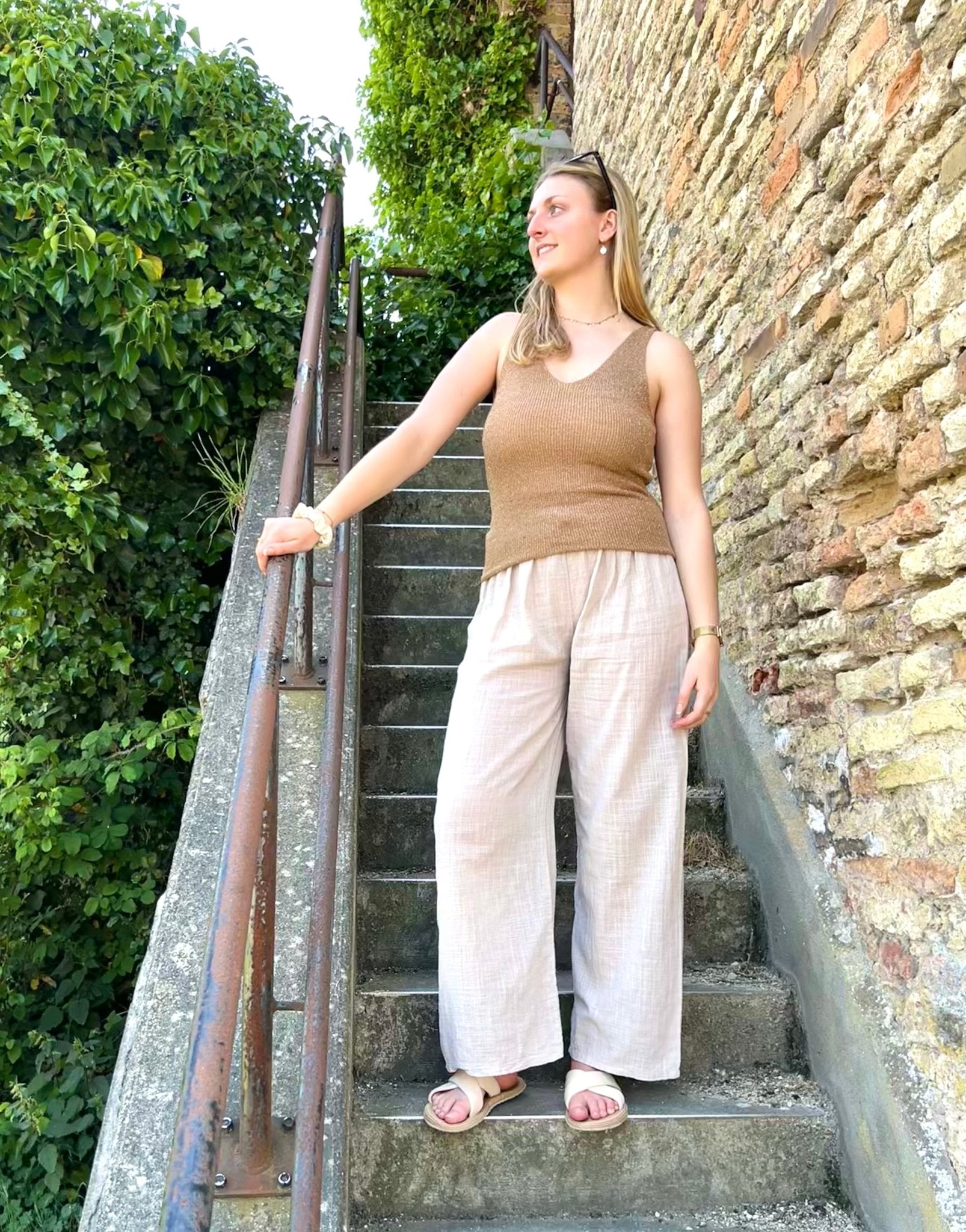 Pantalon Séréna - Lin & coton - L'atelier d'Alice