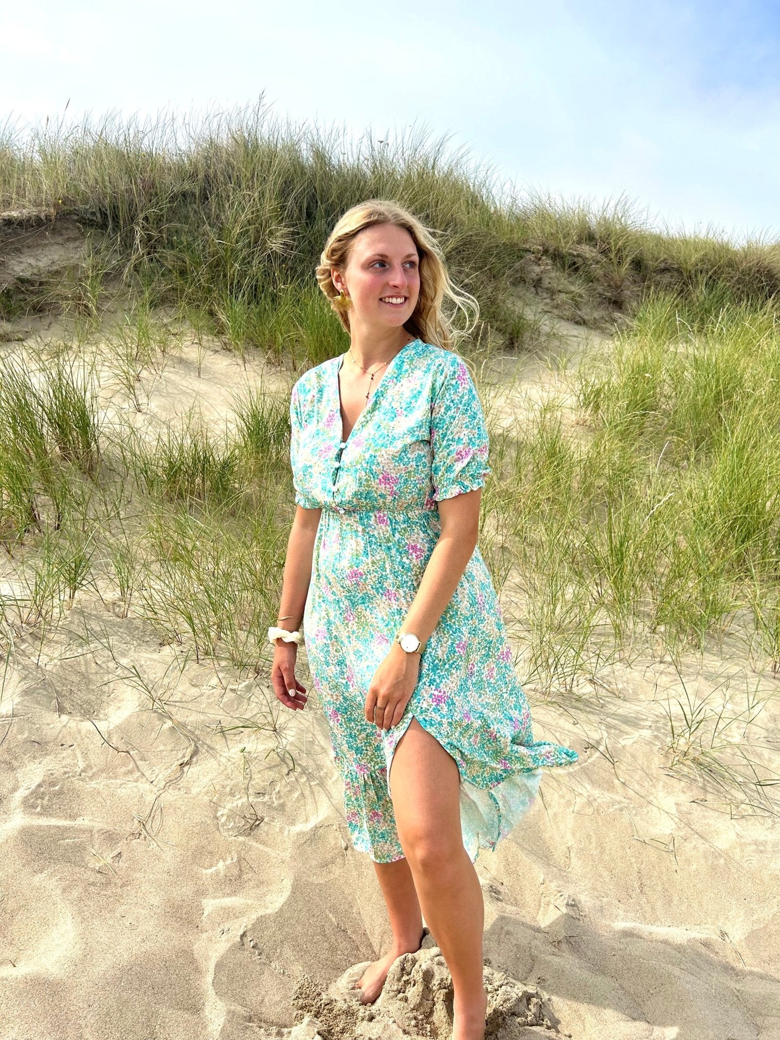 Robe Ester - Fluide & fleuries - L'atelier d'Alice