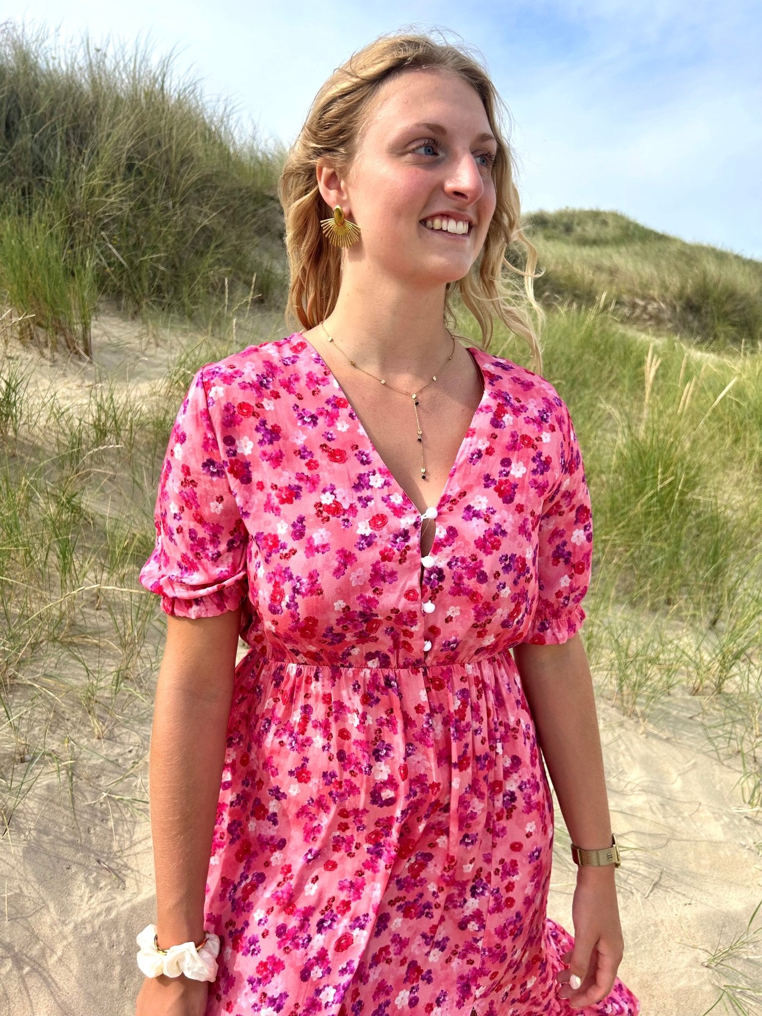 Robe Ester - Fluide & fleuries - L'atelier d'Alice