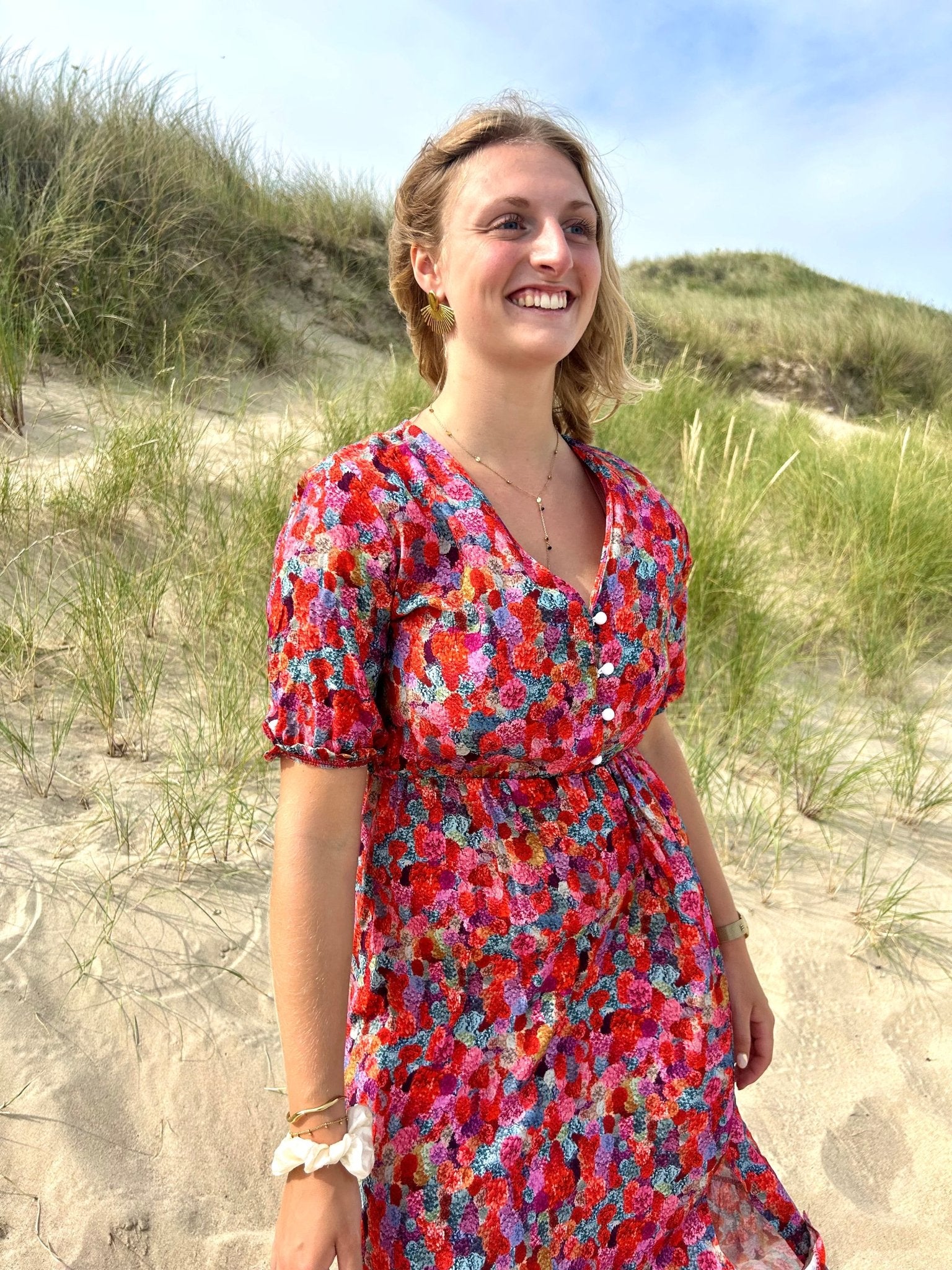 Robe Ester - Fluide & fleuries - L'atelier d'Alice