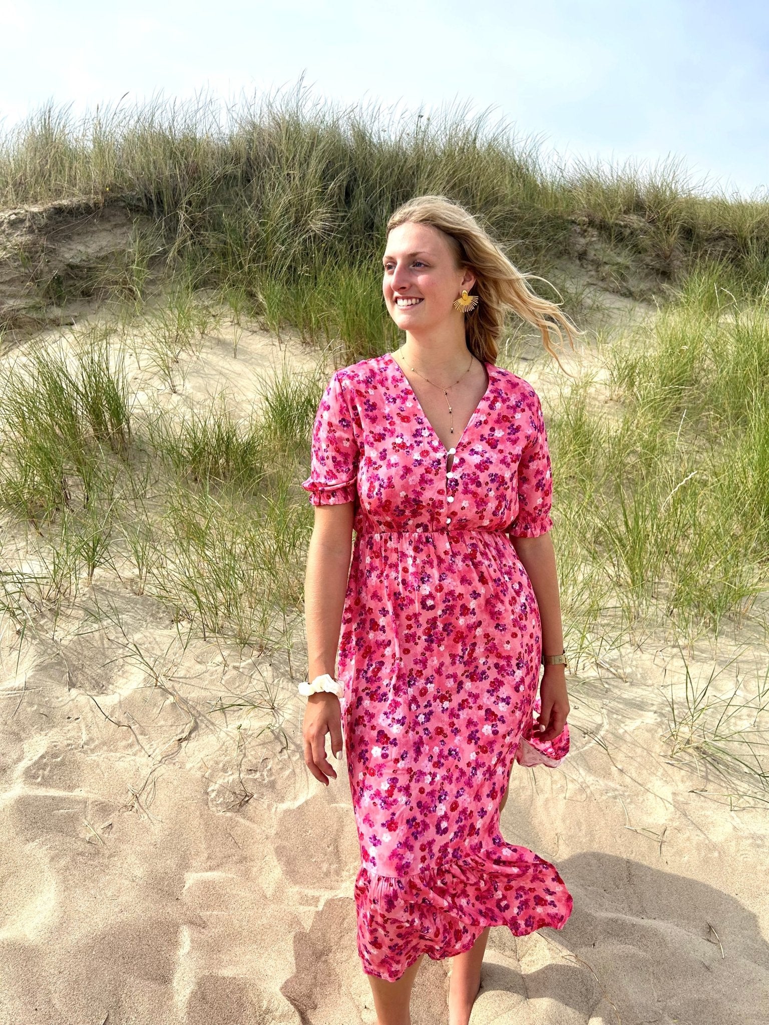 Robe Ester - Fluide & fleuries - L'atelier d'Alice