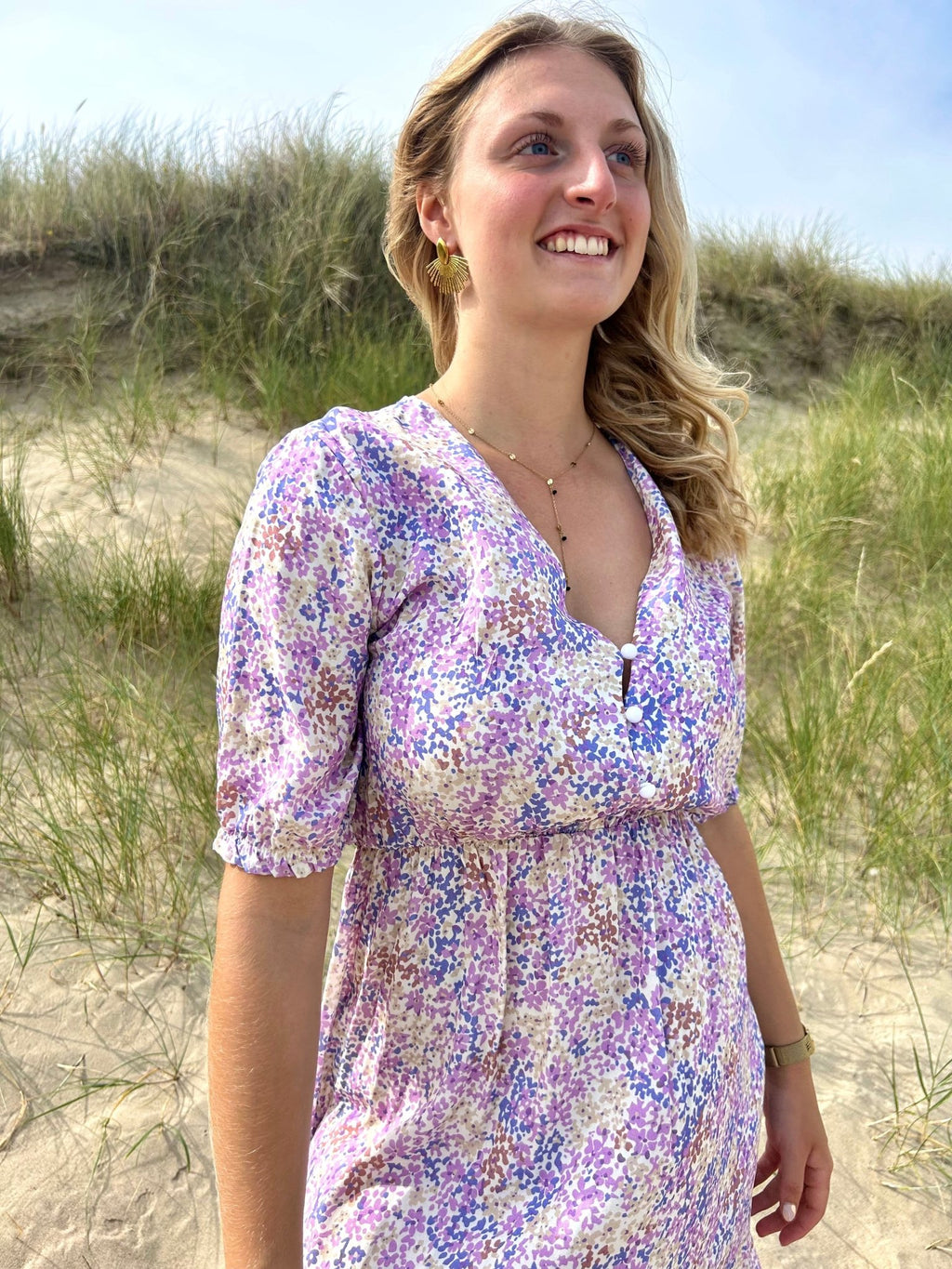 Robe Ester - Fluide & fleuries - L'atelier d'Alice