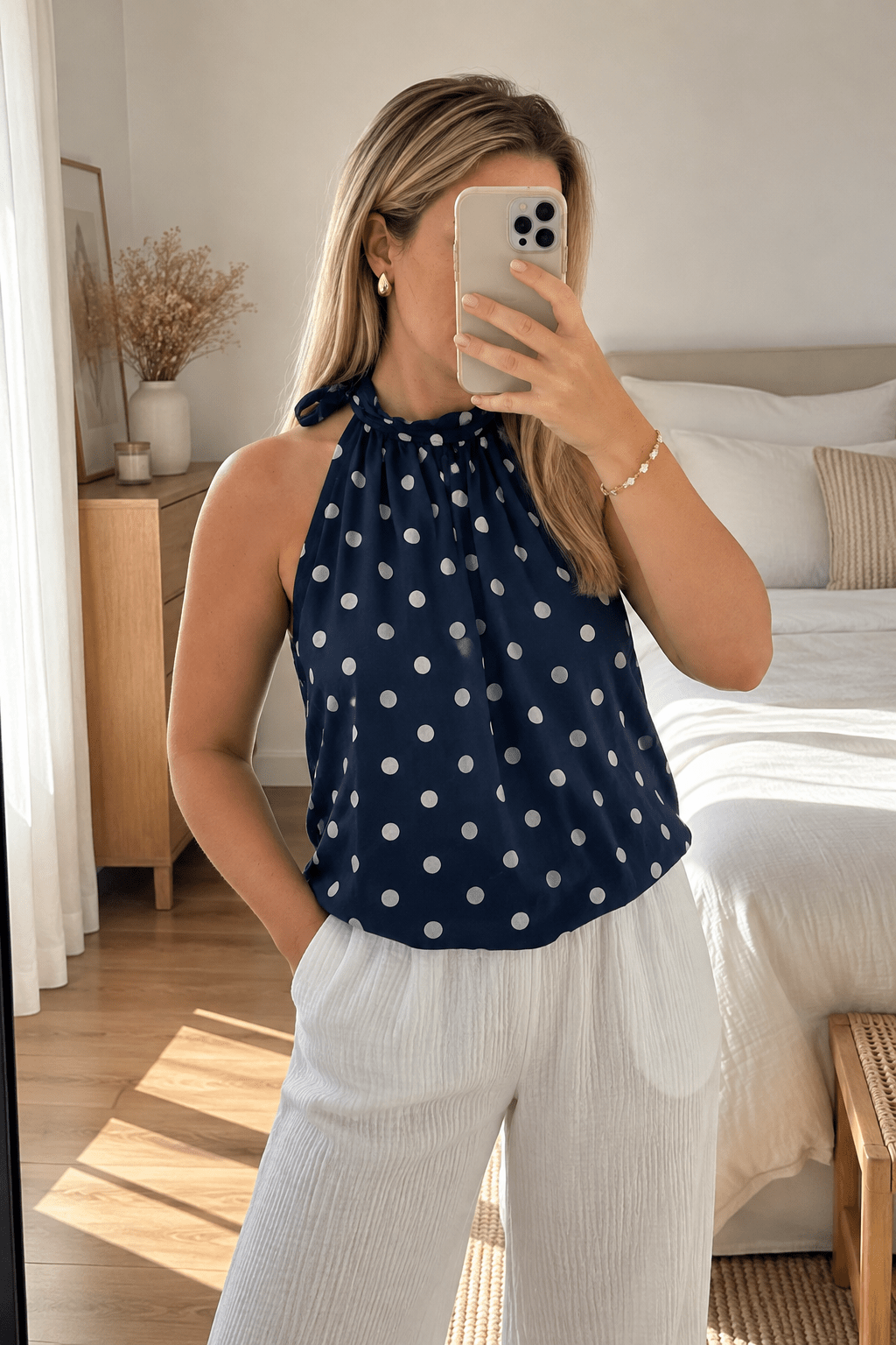 Top à pois - L'atelier d'Alice