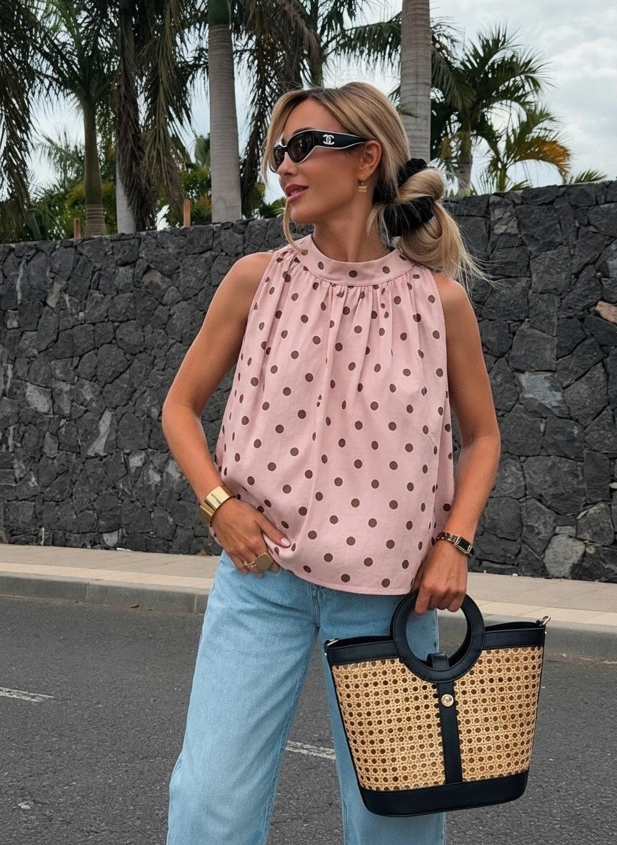 Top à pois