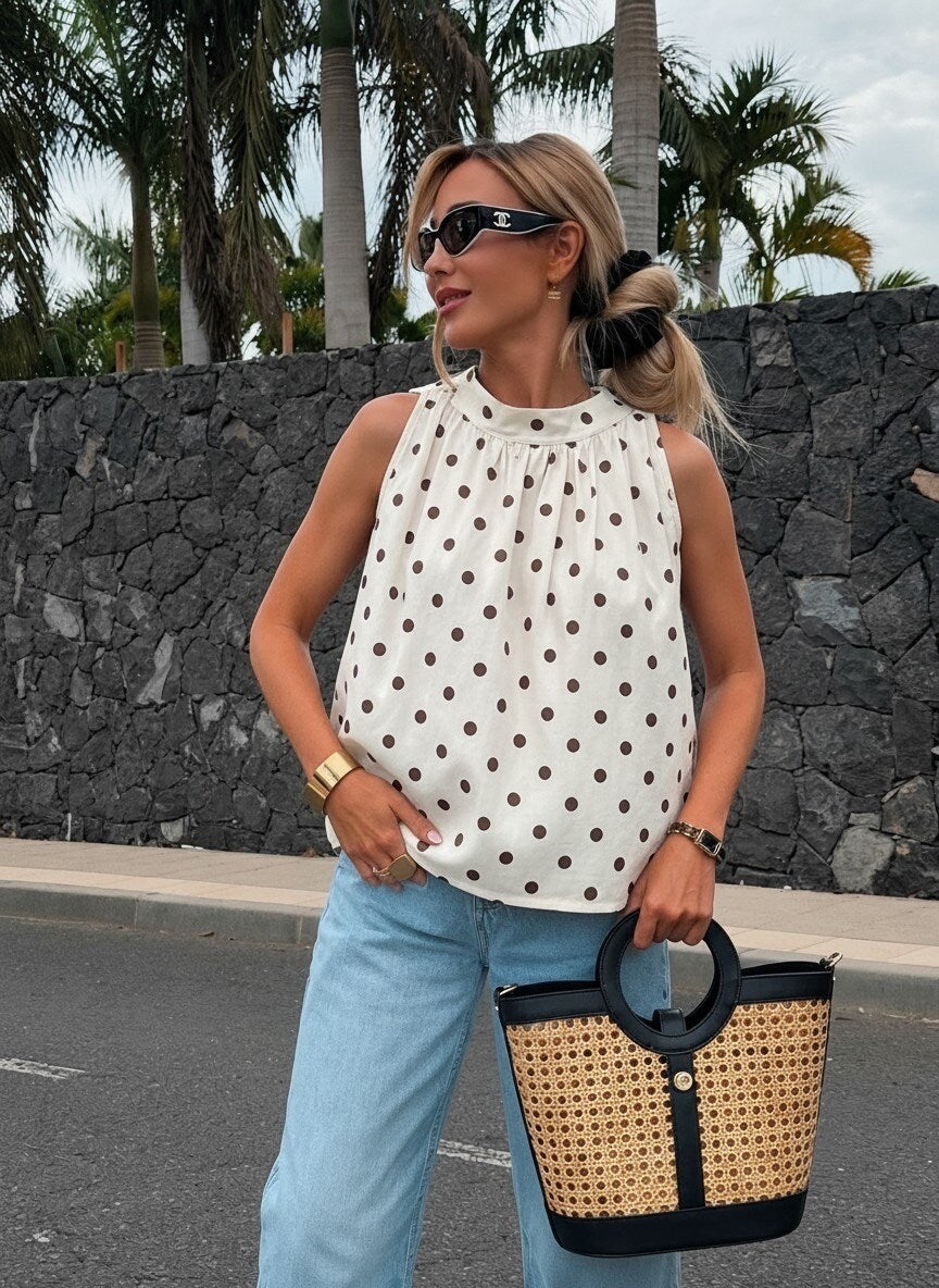 Top à pois