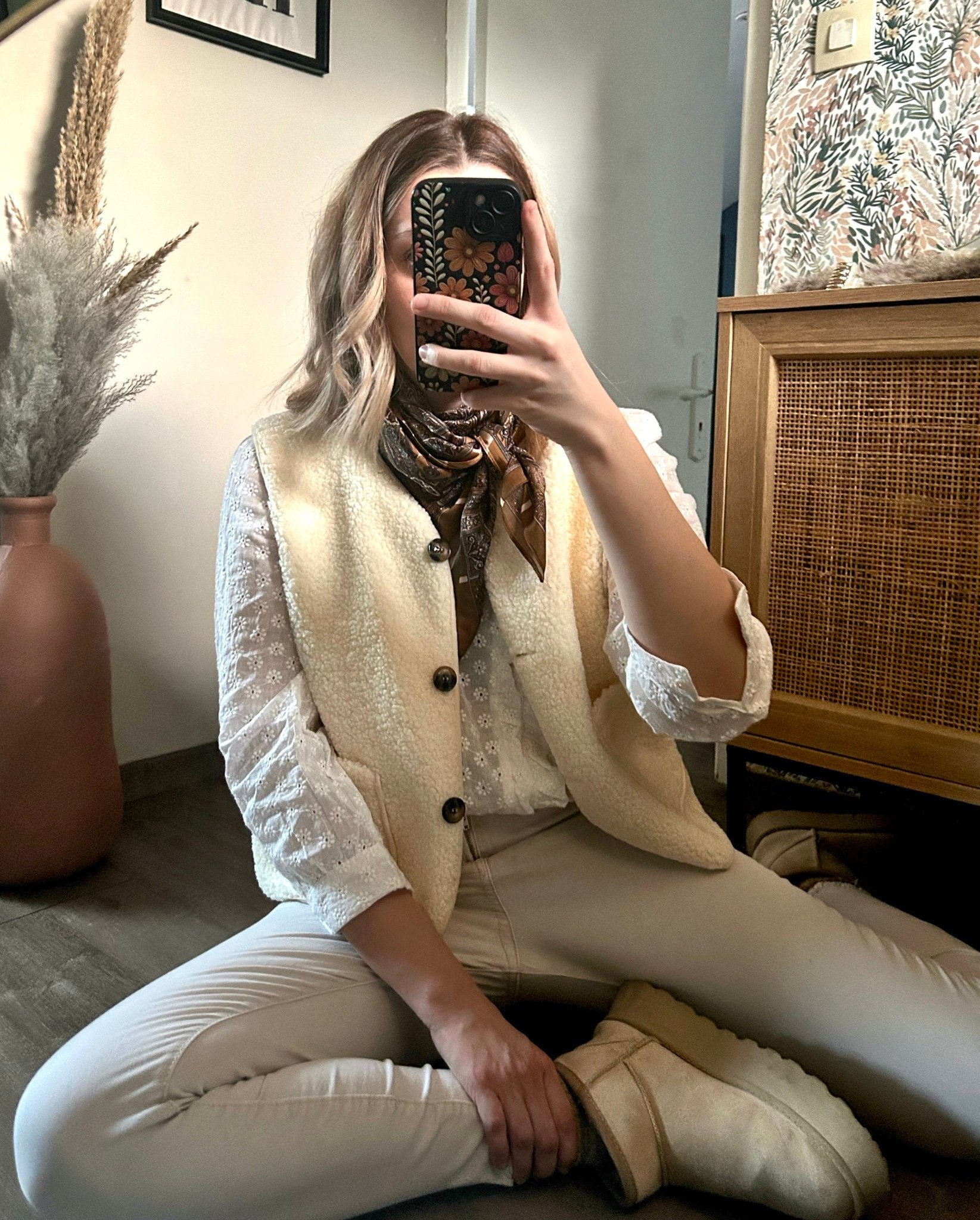 Veste sans manche Jeanne - L'atelier d'Alice
